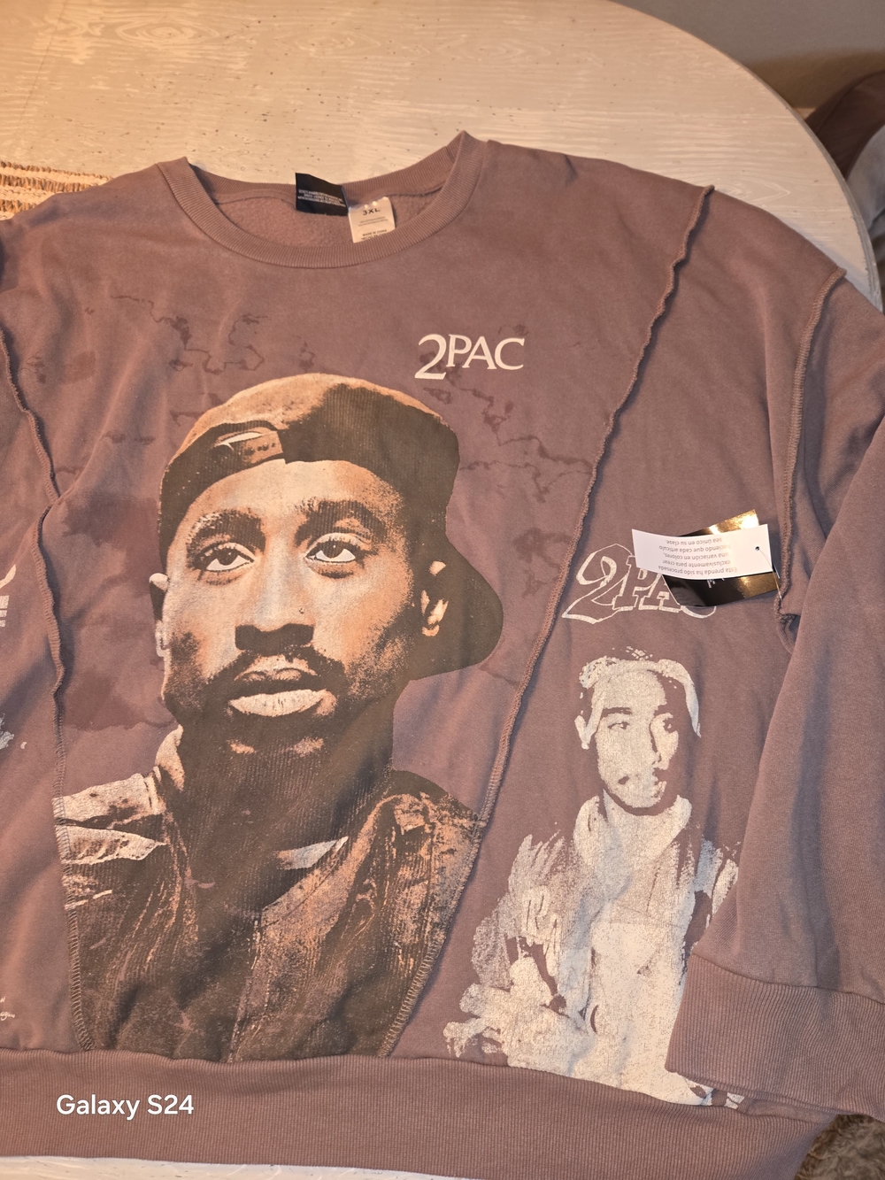 2PAC Graphic Crewneck Sweatshirt Sz 3x New